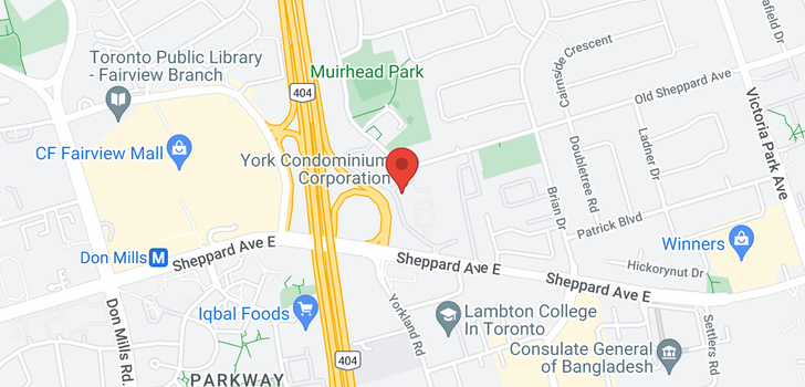 map of #1006 -5 OLD SHEPPARD AVE
